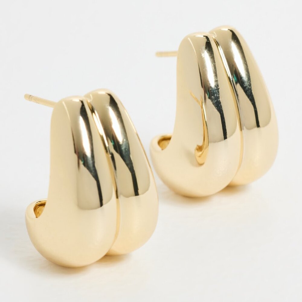 Double Graduated Chunky Stud Earrings